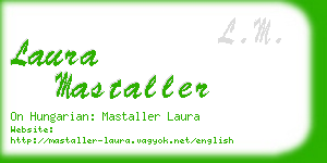 laura mastaller business card